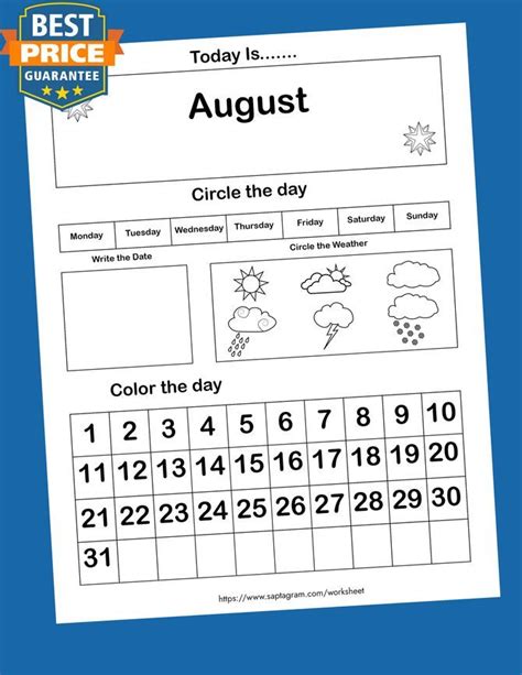 images  kindergarten monthly calendar printable kindergarten