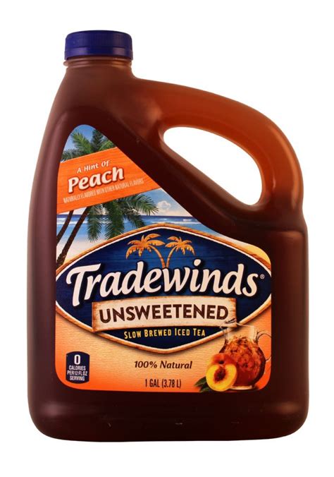 unsweetened iced tea  peach  gal tradewinds tea bevnetcom product review ordering
