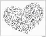 Mandala Heart Pages Coloring Color Print Printable Coloringpagesonly sketch template