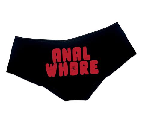 Anal Whore Panties Sexy Slutty Funny Naughty Booty Shorts Etsy