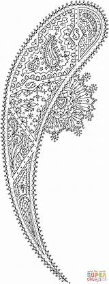 Coloring Pages Paisley sketch template