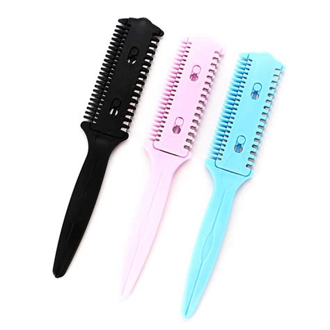 buy hot barber hair razor comb scissor tools bangs