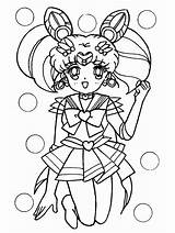 Sailor Moon Coloring Cartoons Drawing Saturn Kb Mini sketch template
