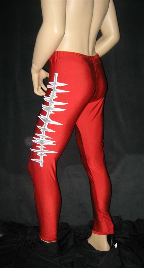 pro wrestling tights with sound waives by ewa broz at broz wrestling