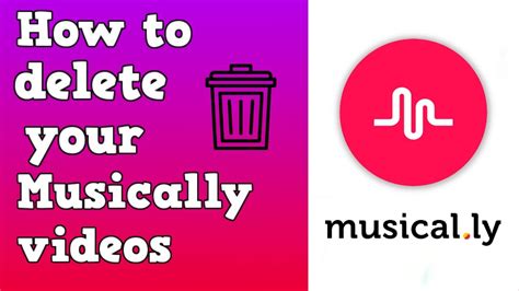 how to delete your musically videos youtube