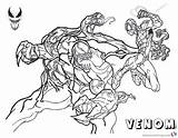 Venom Coloring Pages Spiderman Fight Printable Against Print Color Kids Bettercoloring sketch template