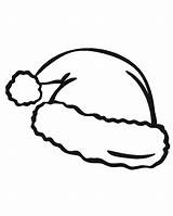 Santa Coloring Pages Hat Claus Printable Christmas Hats Kids sketch template