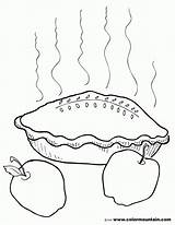 Coloring Pie Apple Library Clipart Sketch Popular Template sketch template