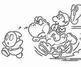 Yoshi Island Coloring Pages Ds Yoshis Part sketch template