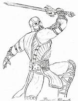 Mortal Kombat Pages Coloring Zero Sub Printable Getcolorings Getdrawings Awesome Color Colorings sketch template