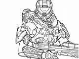Master Chief Halo Coloring Pages Color Getcolorings Printable Print sketch template