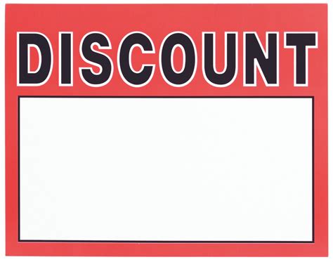 large paper discount store message signs pcspack      display usa