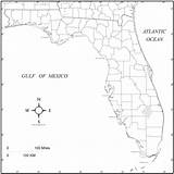Map Florida Outline Maps Scale State sketch template