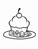 Coloring Cupcake Pages Cartoon Cake Cupcakes Birthday Kids Cute Cliparts Clipart Printable Print Food Library Popular Coloringhome Favorites Add sketch template