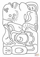 Mayan Maya Colorare Disegni Glyph Totem Ottiche Illusioni Glyphs Supercoloring Glifo Mesoamerican Civilization Priests Rituals Kidsuki Warriors Artifacts Depicting Designlooter sketch template