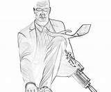 Agent 47 Sniper Hitman Coloring Absolution Pages Rifle Snipers Search sketch template