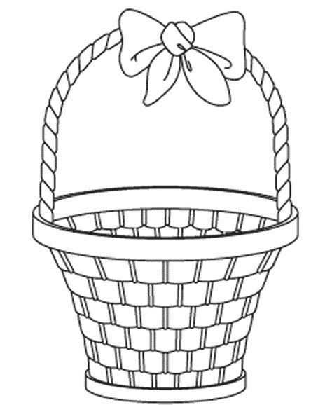 empty easter basket coloring book  coloring pages