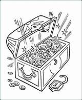 Coloring Treasure Chest Box Color Pages Getdrawings Getcolorings sketch template