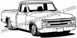 Chevy Truck C10 Vector Pickup Clipart 1967 Getdrawings Vectors Clipground sketch template