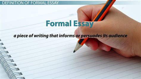 formal essay definition examples video lesson transcript studycom