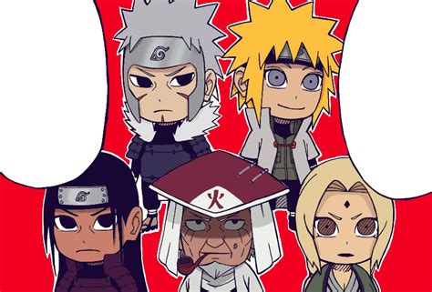 naruto sd the five hokage coloring by majesticsnoozer on deviantart