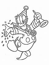Donald Duck Birthday Colouring Pages Coloring Jarig Kleurplaten Coloringpage Ca Colour Check Category sketch template