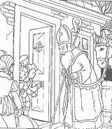 Nikolaus Sinterklaas Topkleurplaat Klopt Hoor Daar Kleurplaten sketch template