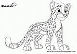 Cheetah Chester Uniquecoloringpages sketch template