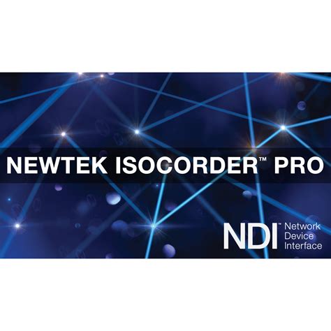 newtek isocorder pro  fg   bh photo video