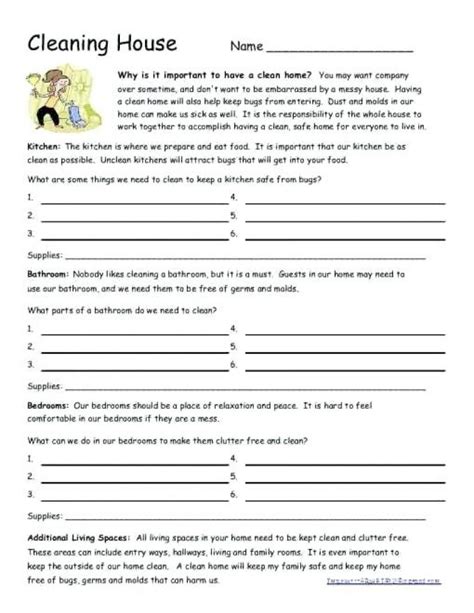 printable life skills worksheets  adults printable worksheets