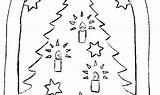 Uitsnijden Kerstboom Groot sketch template