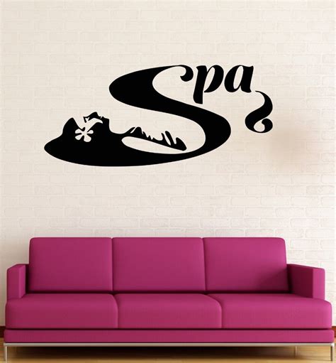 wall decal vinyl sticker beauty salon spa massage for girls women in