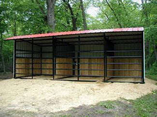 sided horse shelter plans google search horse