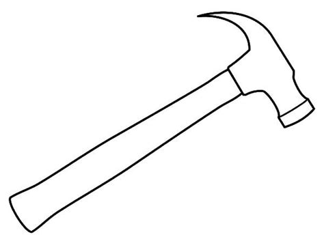 hammer outline coloring pages hammer outline coloring pages