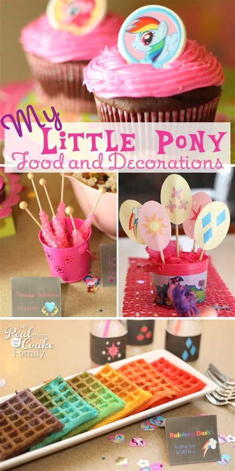 pony birthday party food  decorating ideas