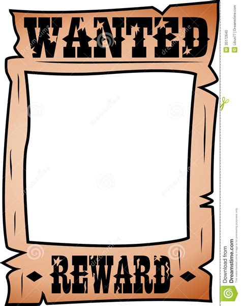 wanted poster clipart clipartlook