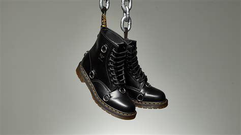 dr martens  raf simons  boot black  launches