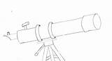 Telescope Drawing Getdrawings sketch template