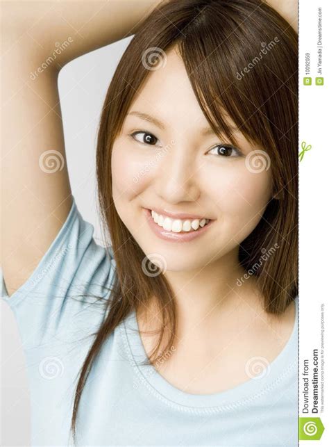 portrait of japanese woman stock image image of person