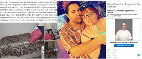 registered sex offender and dumpsterslug girlfriend with shared facebook account seek roommate