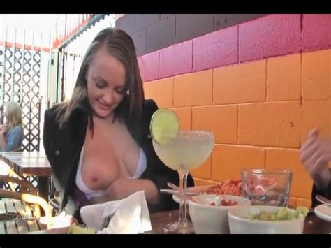 Busty Girl Brings Out Her Tits At The Restaurant Alpha Porno