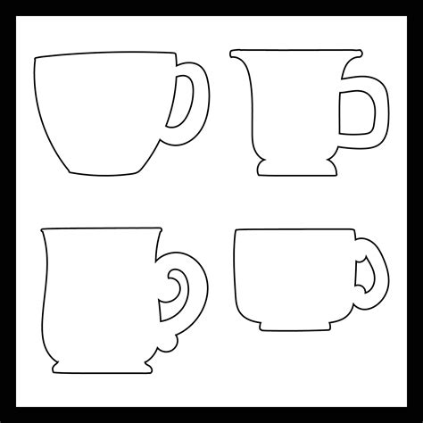 pictures  coffee cups    printables printablee