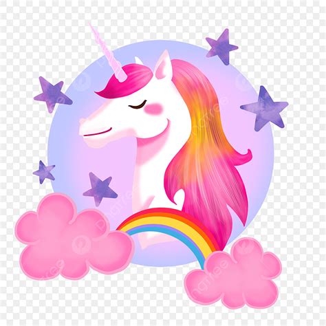 rainbow unicorn hd transparent pink watercolor rainbow unicorn pink