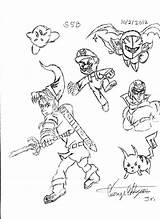 Coloring Smash Pages Super Bros Samus Ike Pit Brothers Brawl Library Clipart Print Getcolorings Getdrawings Search Popular sketch template