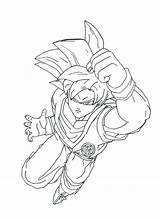 Coloring Goku Saiyan Super God Pages Comments sketch template