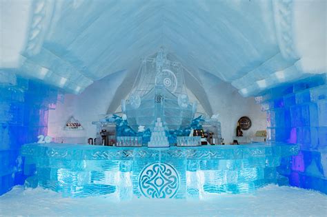 hotel de glace ice hotel  quebec turns  traveling iq
