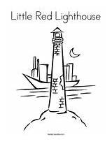 Coloring Lighthouse Little Red Pages Printable Lighthouses Lightbulb Light Twistynoodle Popular Comments sketch template