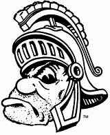 Michigan Logo Msu State Coloring Pages Sparty Spartan College Basketball Pokemon Cartoon Spartans Ncaa Scruff Football Drawing University Gruff Logos sketch template