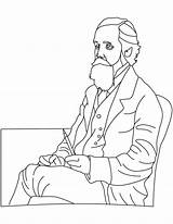 Maxwell James Clerk Coloring sketch template