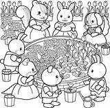 Sylvanian Families Coloring Colouring Pages Family Kids Calico Critters Color Visit Printable Print Animal sketch template